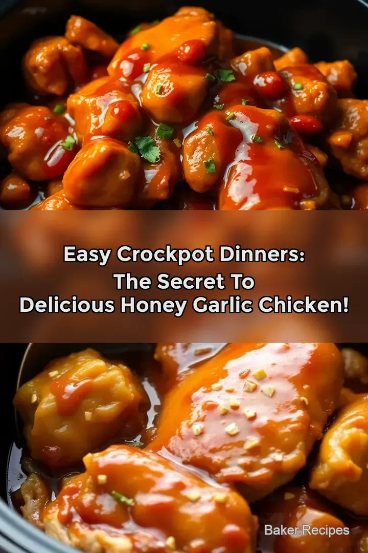 Easy Crockpot Dinners: The Secret To Delicious Honey Garlic Chicken!