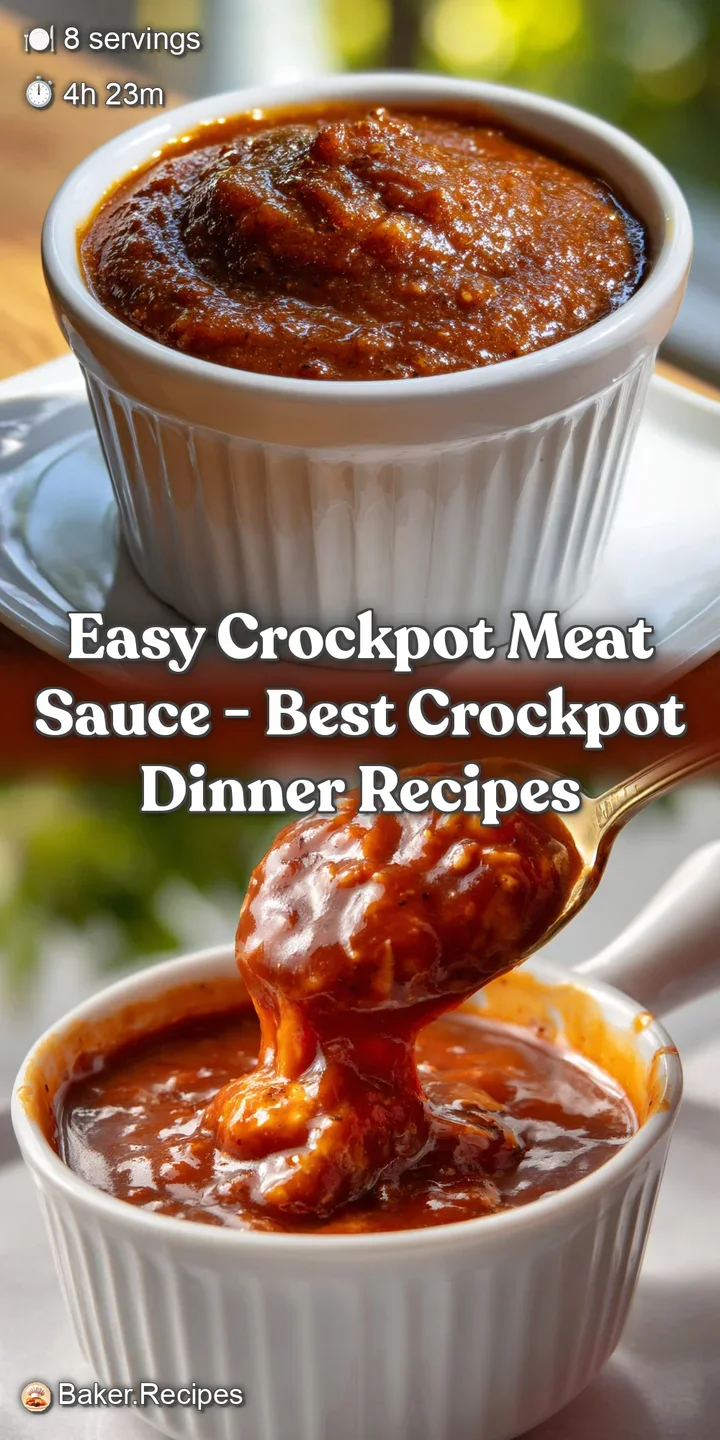 Easy Crockpot Meat Sauce - Best Crockpot Dinner Recipes