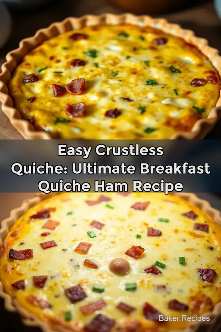 Easy Crustless Quiche: Ultimate Breakfast Quiche Ham Recipe