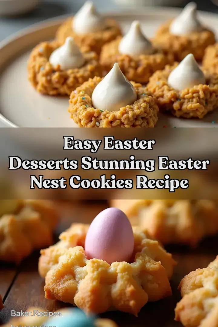 Easy Easter Desserts Stunning Easter Nest Cookies Recipe