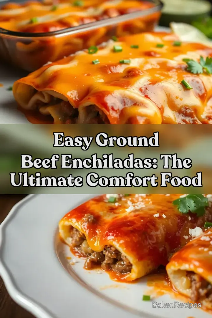 Easy Ground Beef Enchiladas: The Ultimate Comfort Food