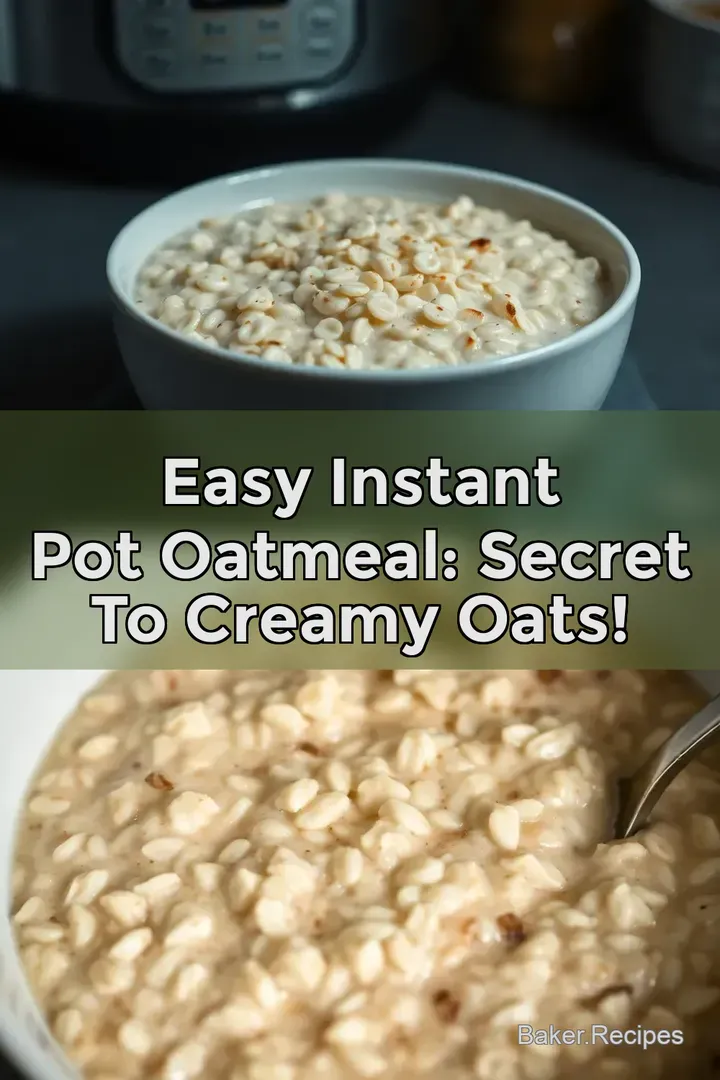 Easy Instant Pot Oatmeal: Secret to Creamy Oats!