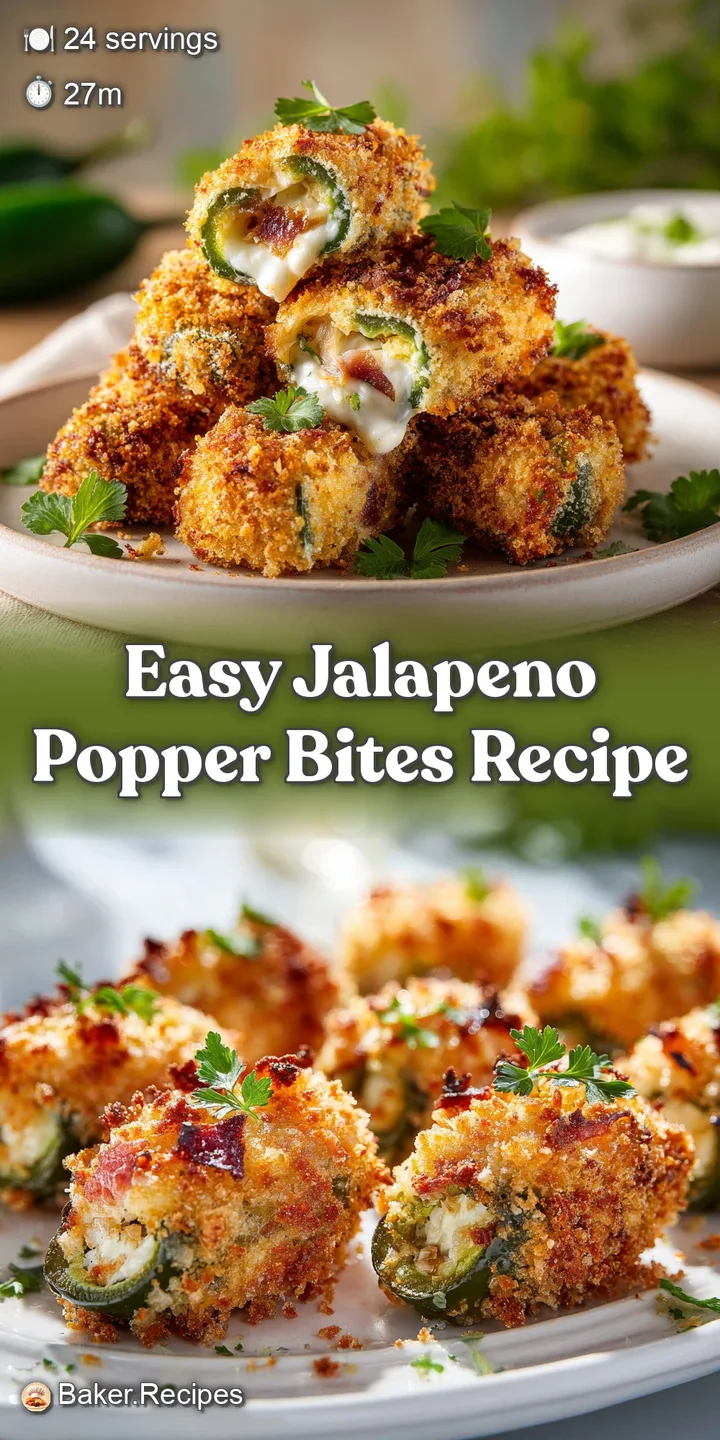 Close-up of a single golden-brown jalapeno popper bite, showing the melted cheese and crispy, toasted breadcrumb topping.