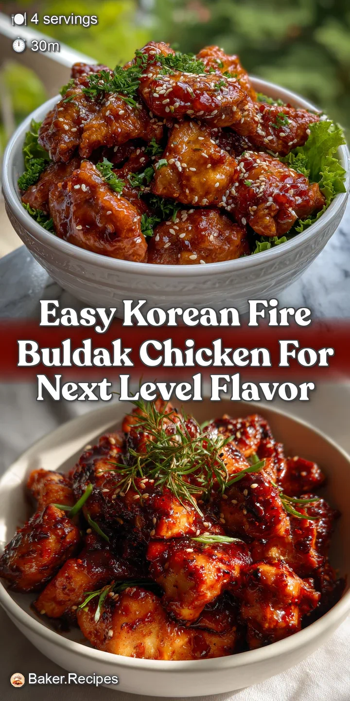 Easy Korean Fire Buldak Chicken for Next Level Flavor
