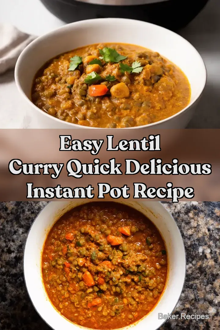 Easy Lentil Curry Quick Delicious Instant Pot Recipe