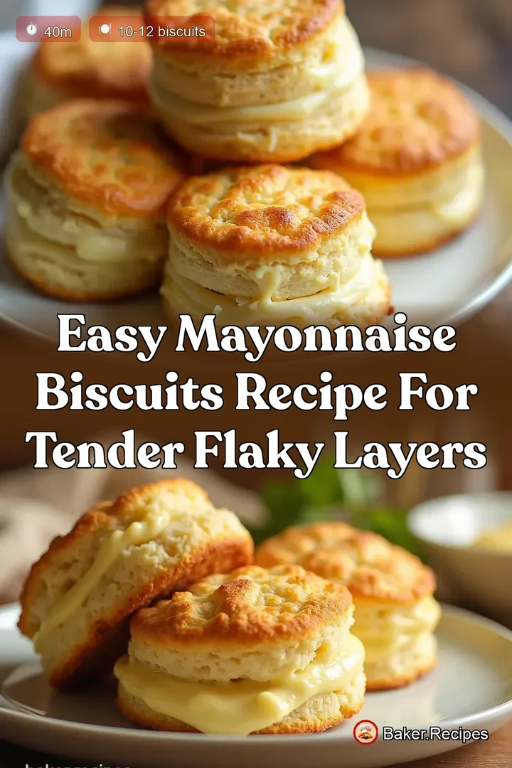 Easy Mayonnaise Biscuits Recipe for Tender Flaky Layers
