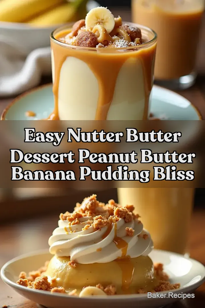 Easy Nutter Butter Dessert Peanut Butter Banana Pudding Bliss