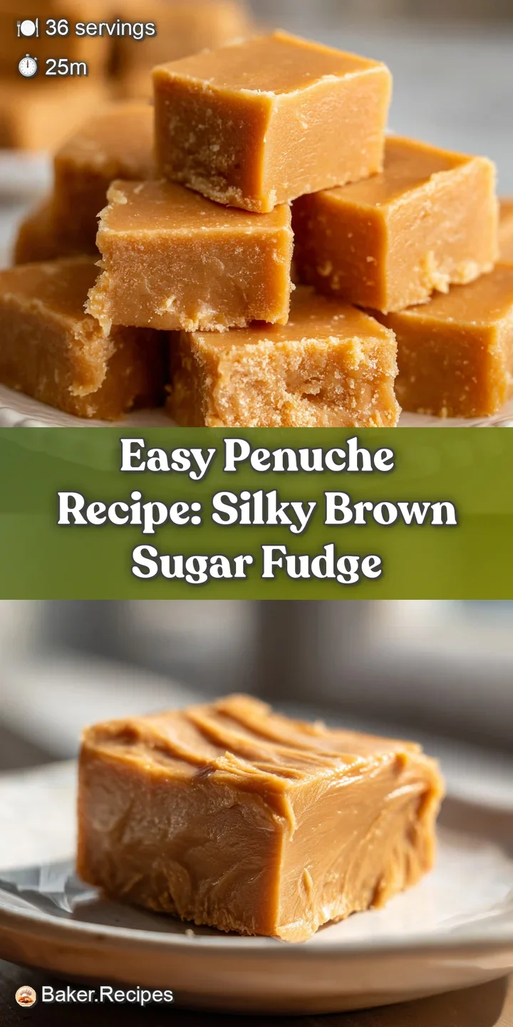 Close-up captures the delicious, rustic texture of homemade penuche fudge, its light color and grainy sweetness hinting at...