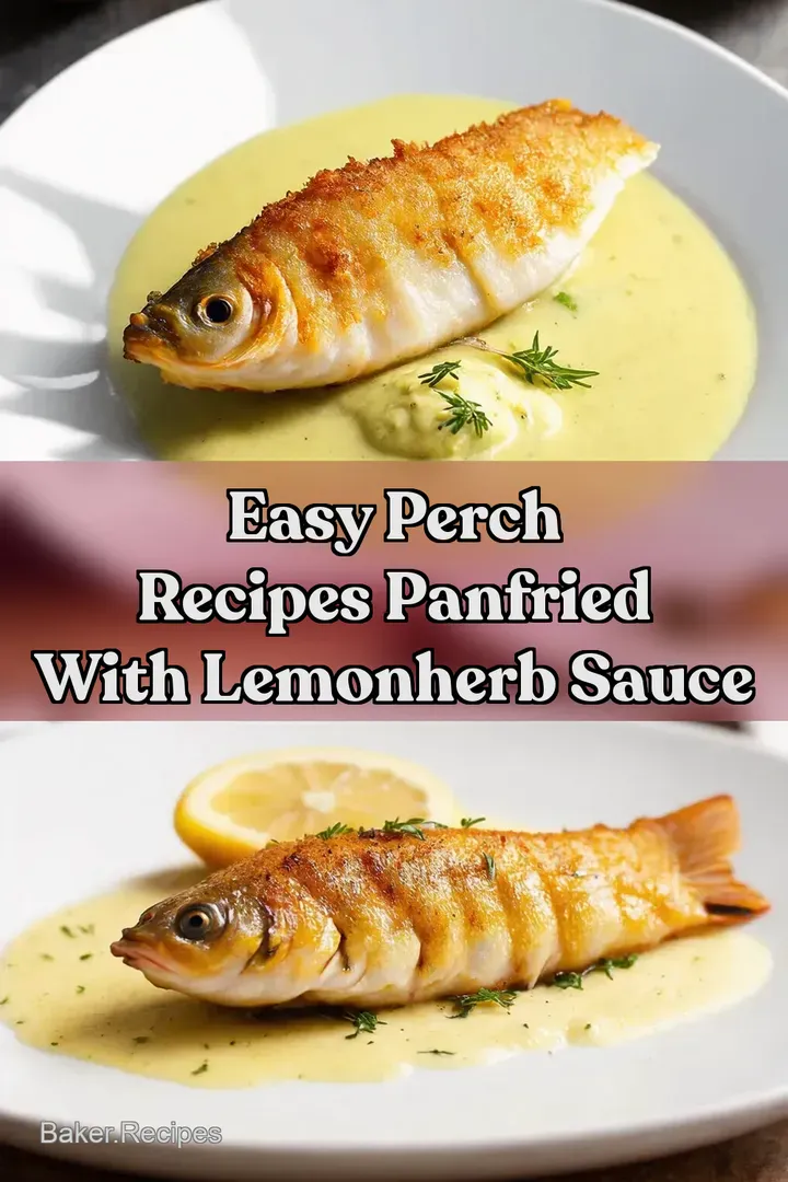 Easy Perch Recipes PanFried with LemonHerb Sauce
