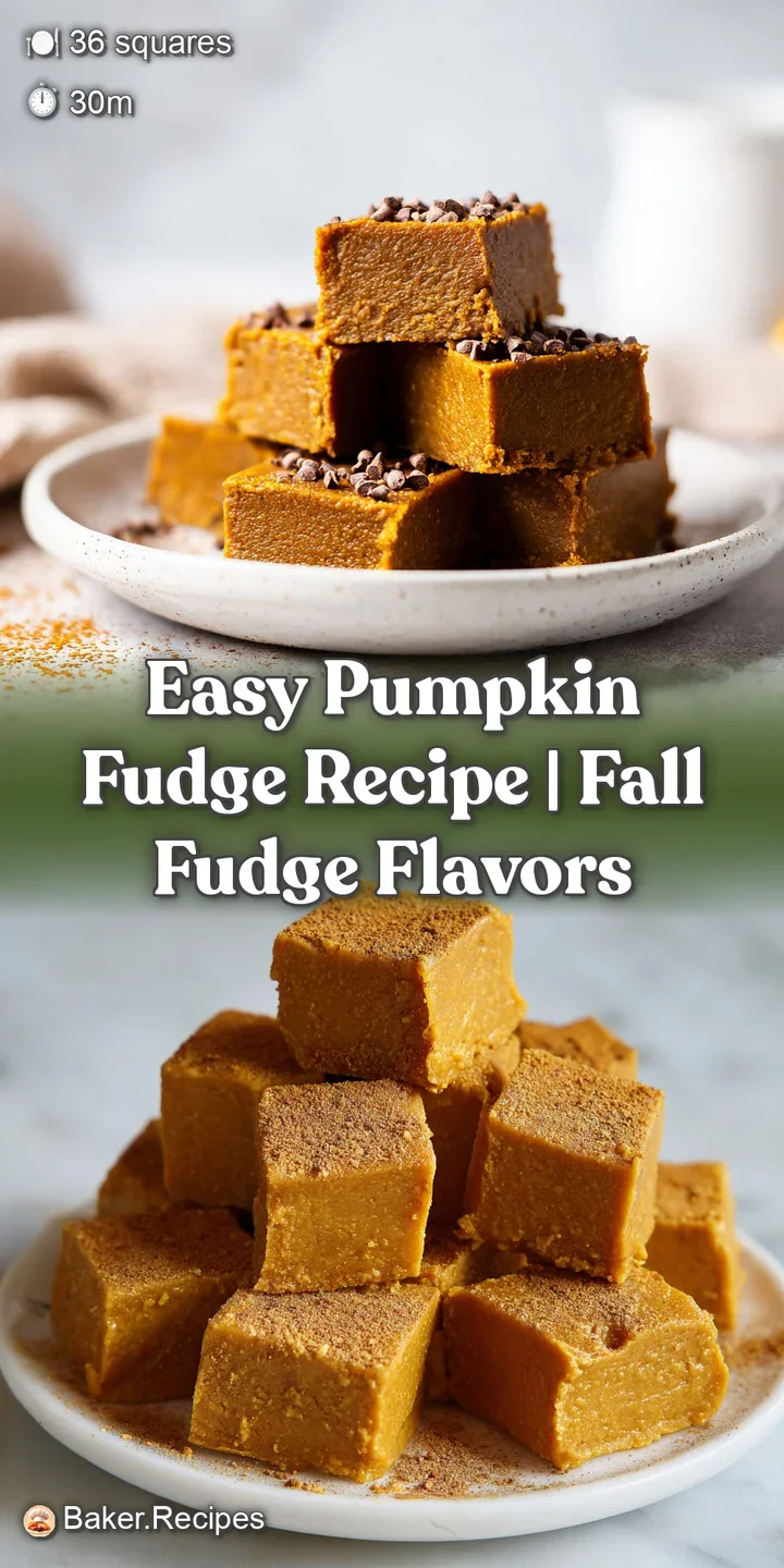 Close-up of pumpkin fudge revealing a luscious, smooth texture with a light dusting of spice, tempting autumn treat, cream...