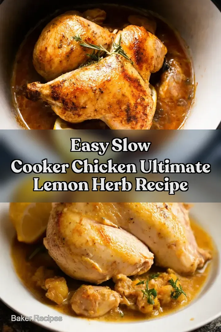 Easy Slow Cooker Chicken Ultimate Lemon Herb Recipe
