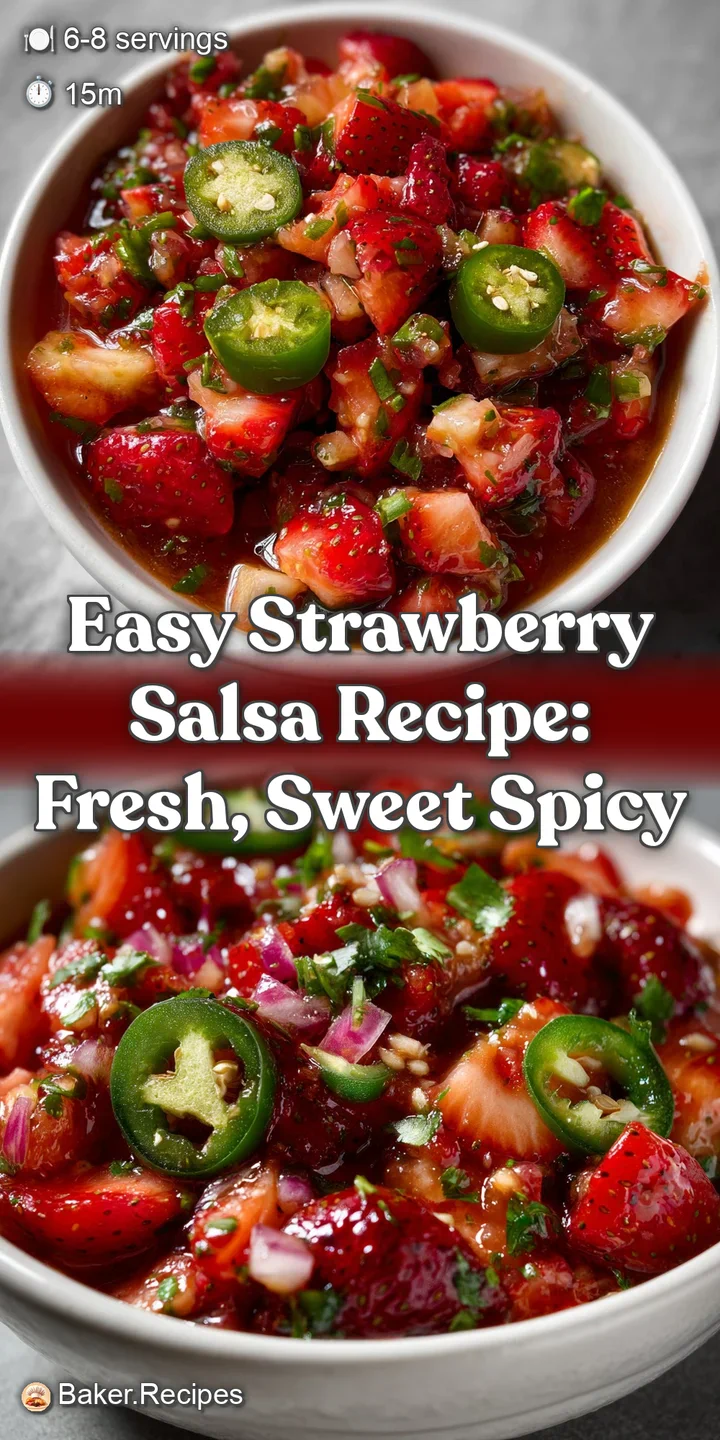 Easy Strawberry Salsa Recipe: Fresh Sweet Spicy