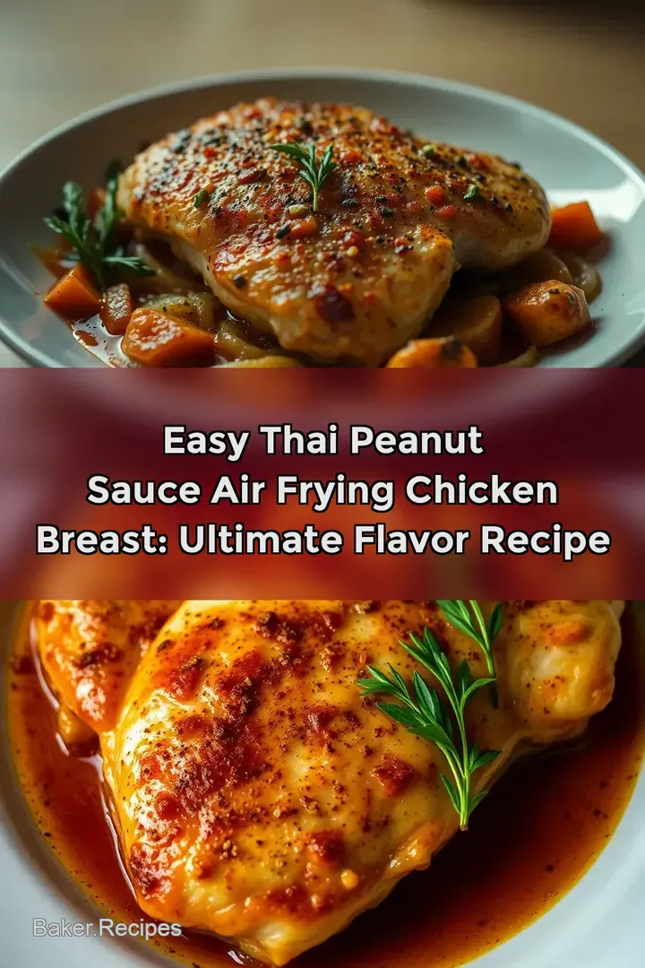 Easy Thai Peanut Sauce Air Frying Chicken Breast: Ultimate flavor recipe