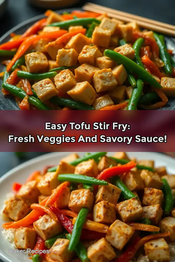 Easy Tofu Stir Fry: Fresh Veggies and Savory Sauce!