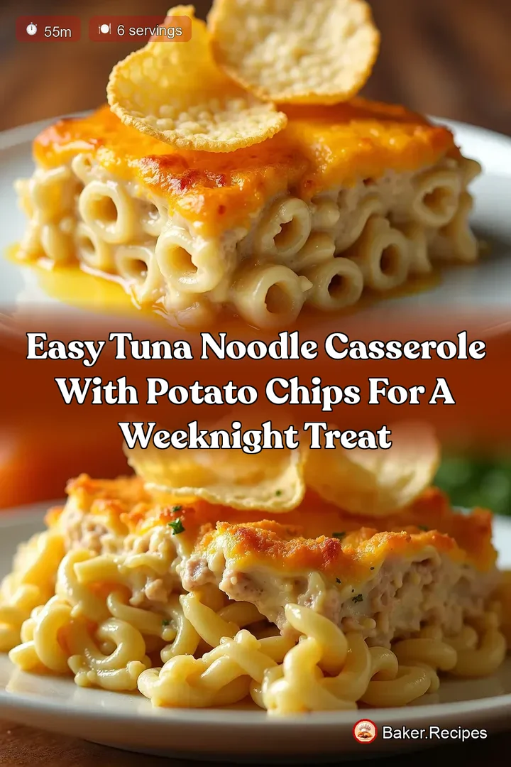 Easy Tuna Noodle Casserole with Potato Chips for a Weeknight Treat