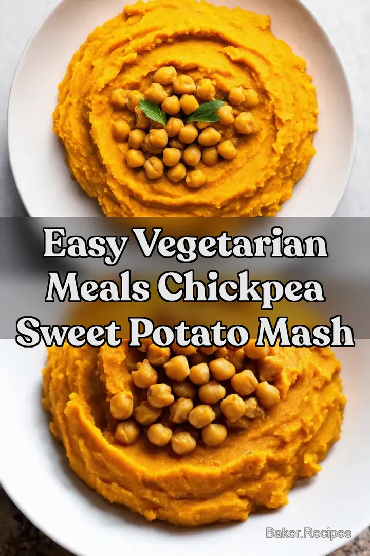 Easy Vegetarian Meals Chickpea Sweet Potato Mash