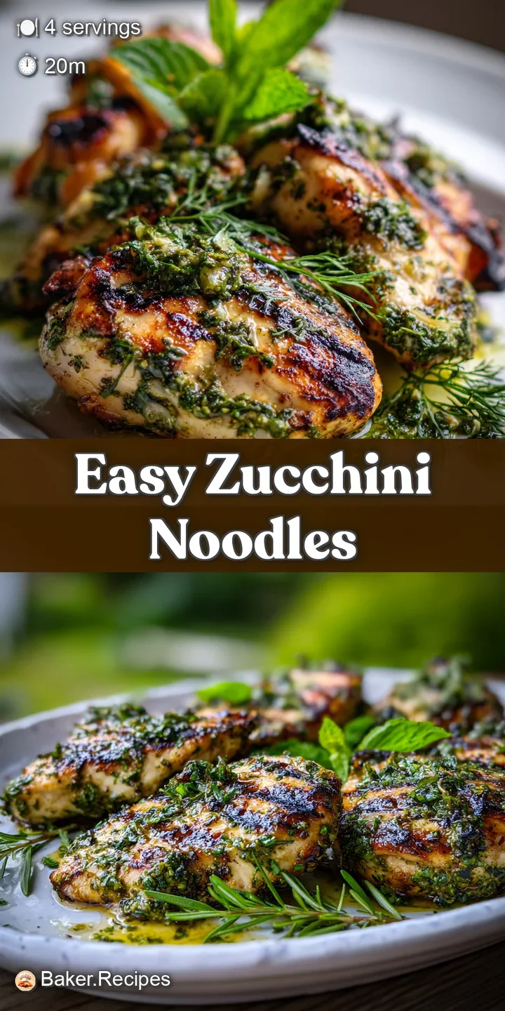 Close-up of twirled pesto pasta with grilled chicken. Aromatic basil leaves and juicy tomato halves complete this fresh, ...