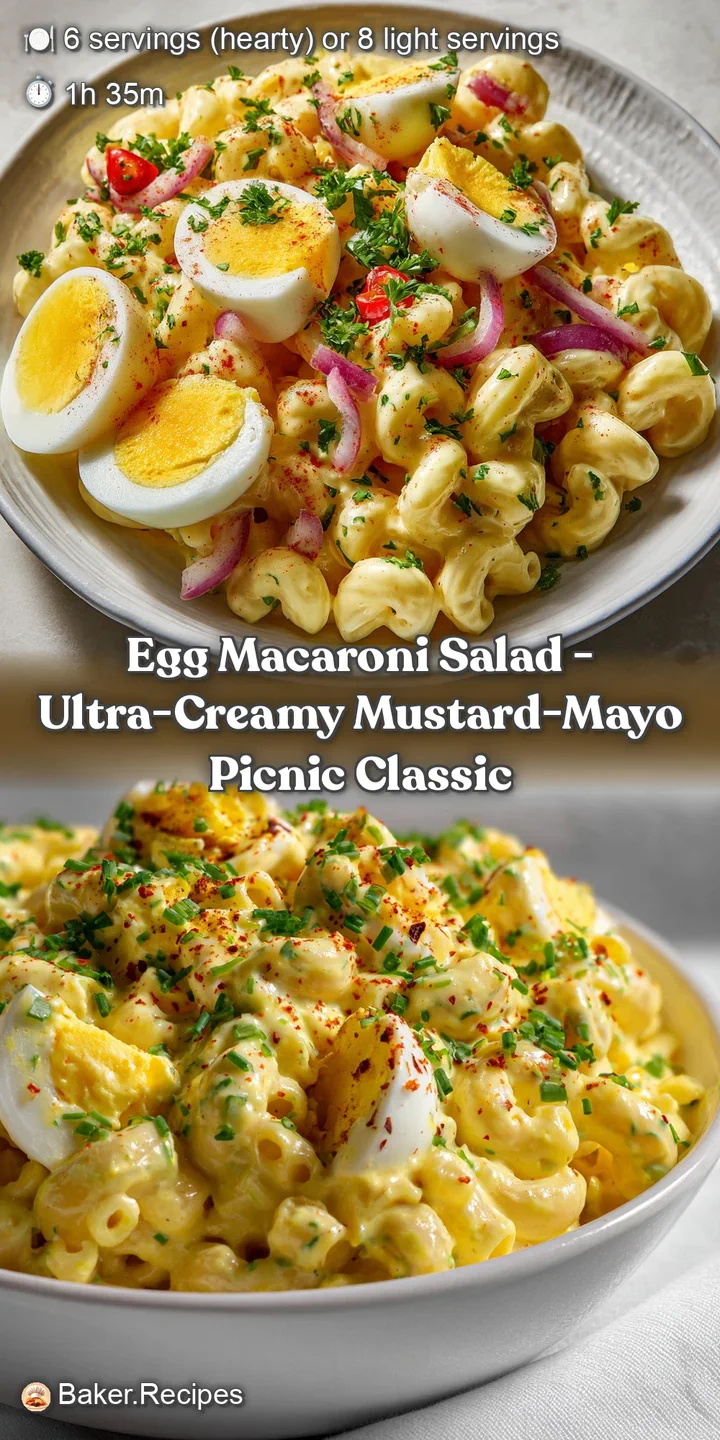 egg macaroni salad - Ultra-creamy mustard-mayo picnic classic