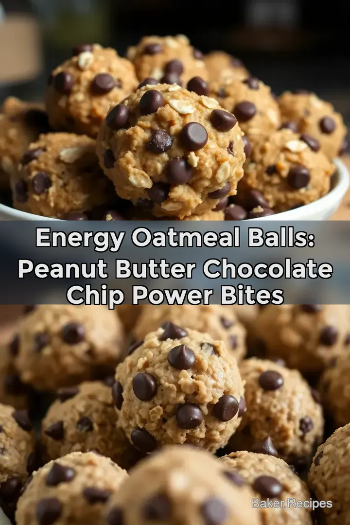 Energy Oatmeal Balls: Peanut Butter Chocolate Chip Power Bites