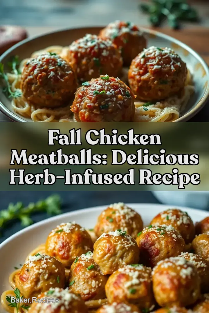 Fall Chicken Meatballs: Delicious Herb-Infused Recipe