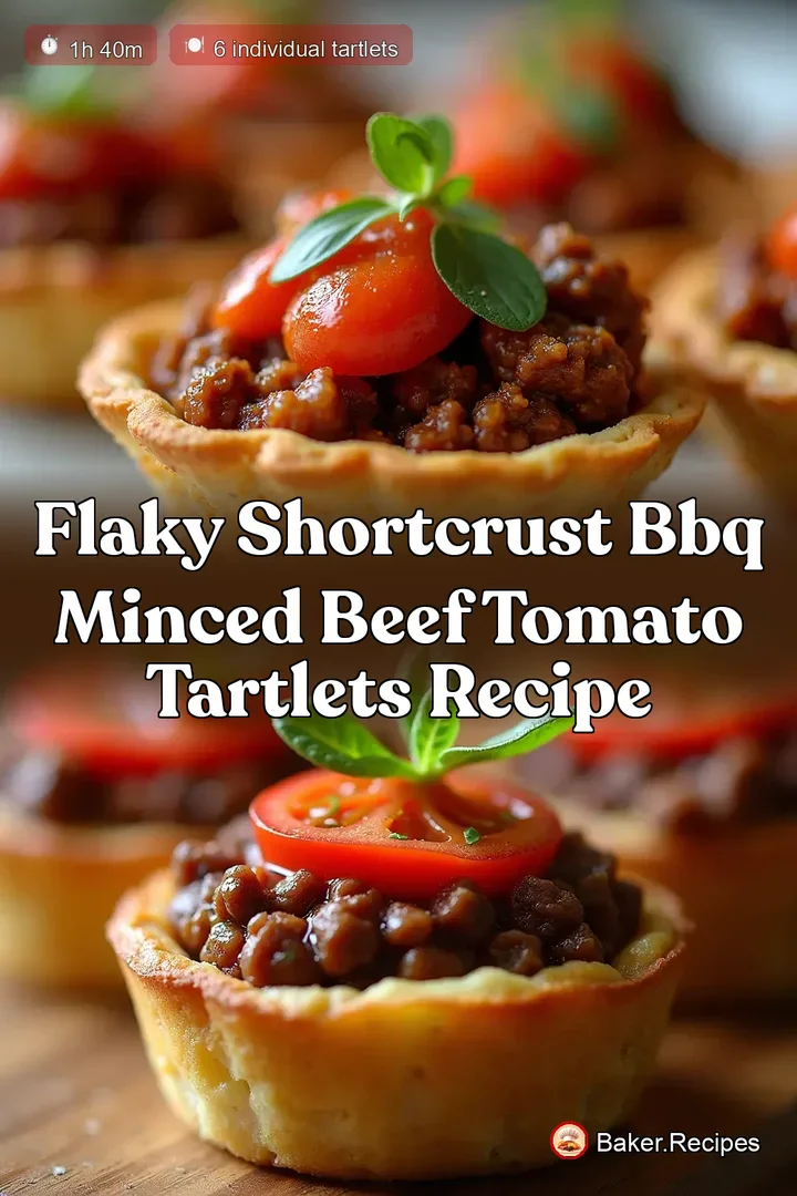 Flaky Shortcrust BBQ Minced Beef Tomato Tartlets Recipe