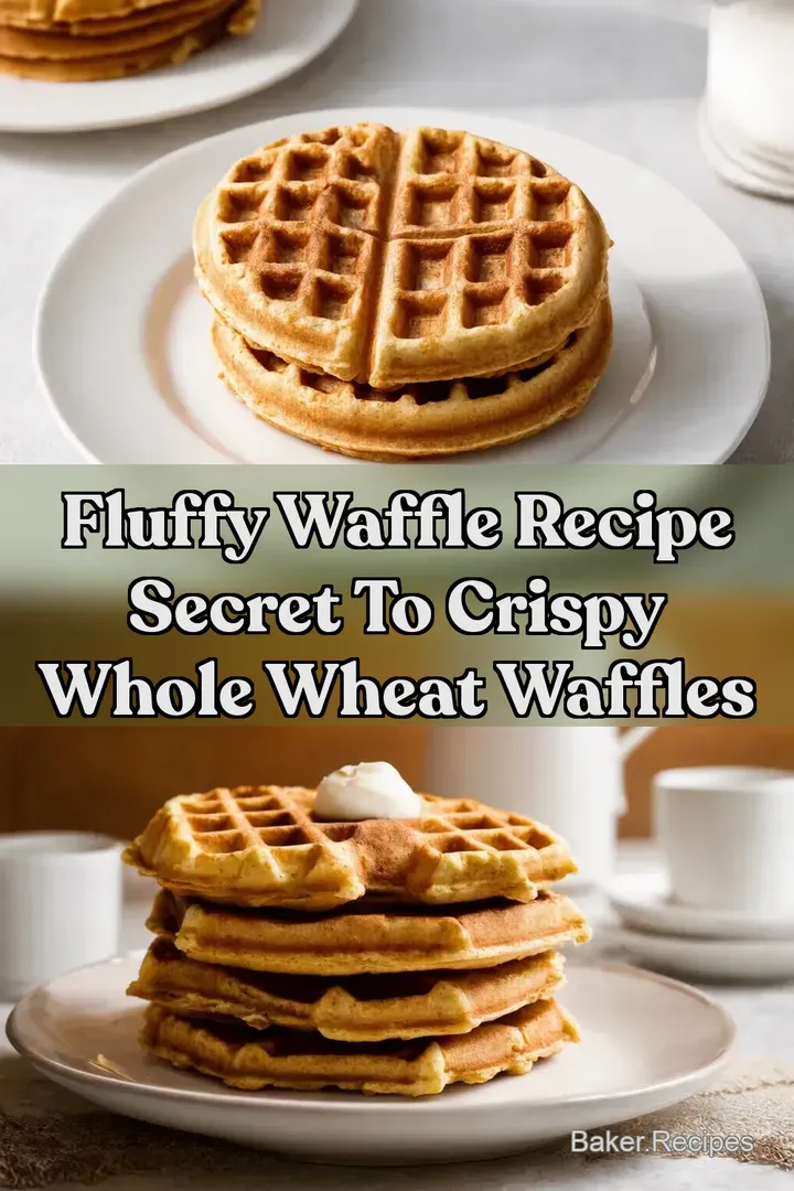 Fluffy Waffle Recipe Secret to Crispy Whole Wheat Waffles