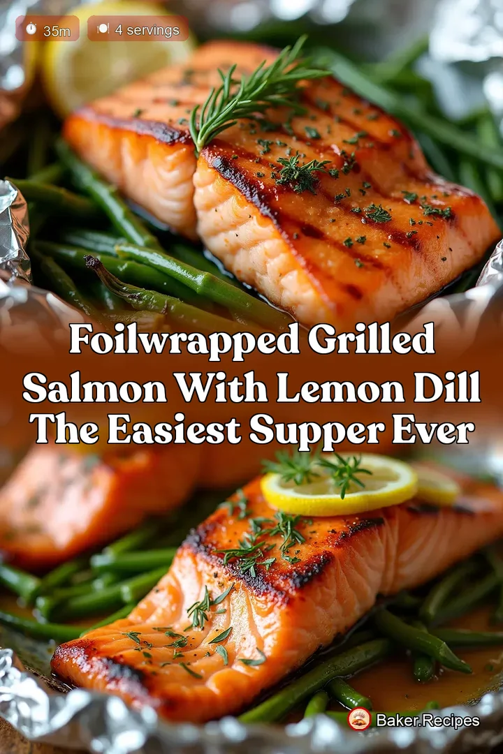 FoilWrapped Grilled Salmon with Lemon Dill The Easiest Supper Ever