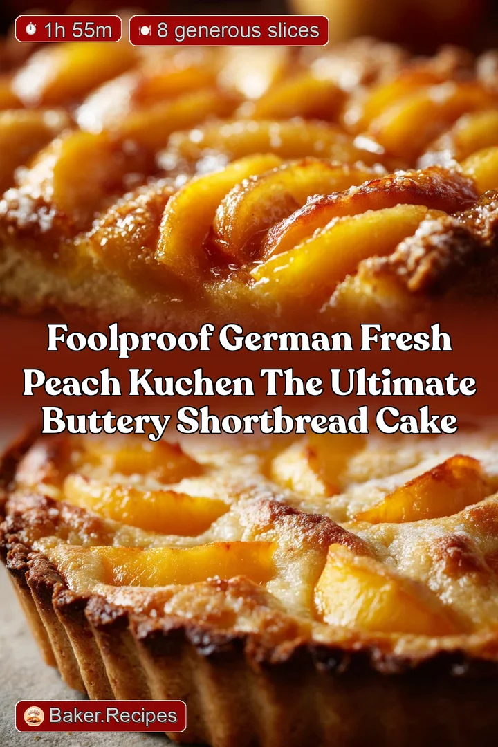 Foolproof German Fresh Peach Kuchen The Ultimate Buttery Shortbread Cake