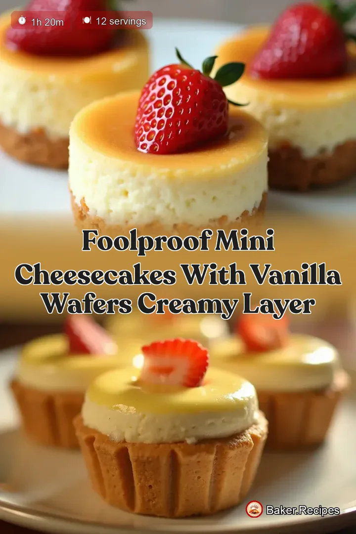 Foolproof Mini Cheesecakes with Vanilla Wafers Creamy Layer