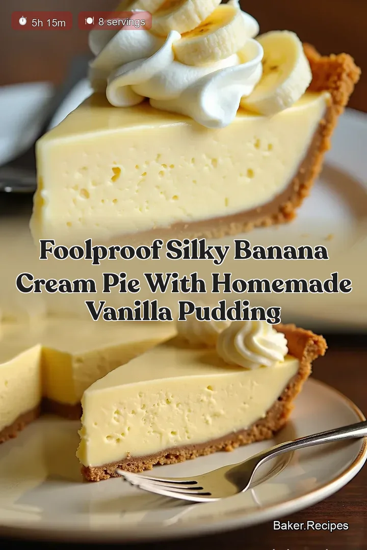 Foolproof Silky Banana Cream Pie with Homemade Vanilla Pudding