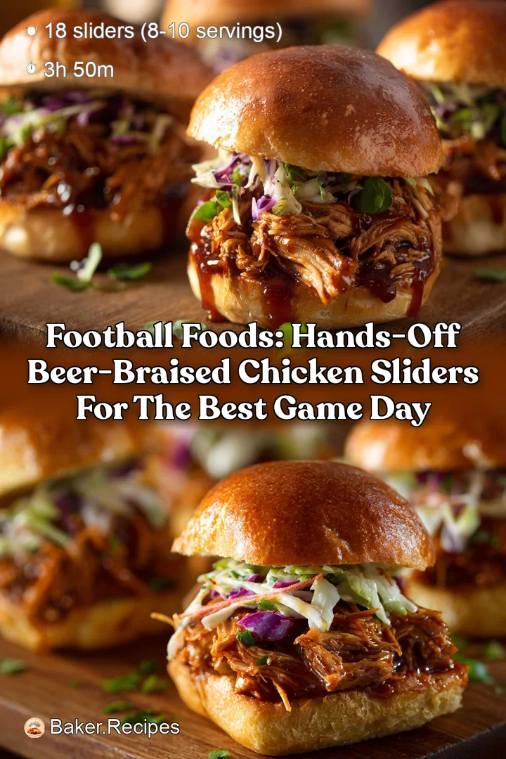Football Foods: Hands-Off Beer-Braised Chicken Sliders for the Best Game Day