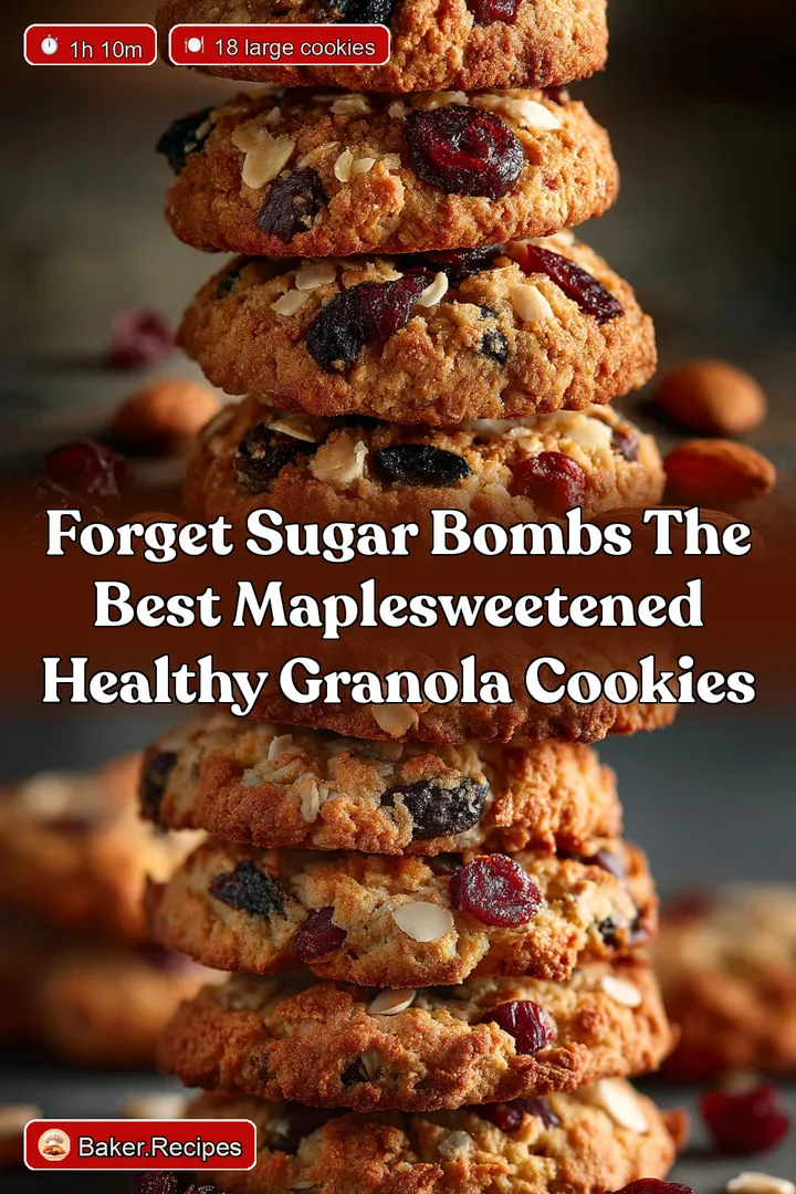 Forget Sugar Bombs The Best MapleSweetened Healthy Granola Cookies