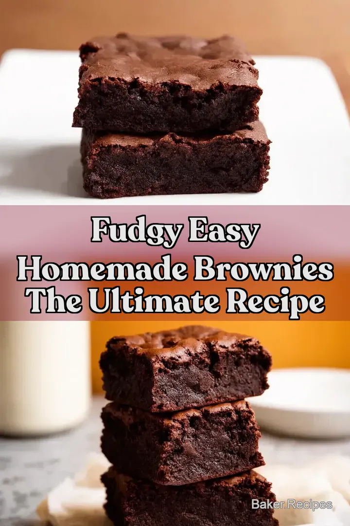Fudgy easy homemade brownies The Ultimate Recipe