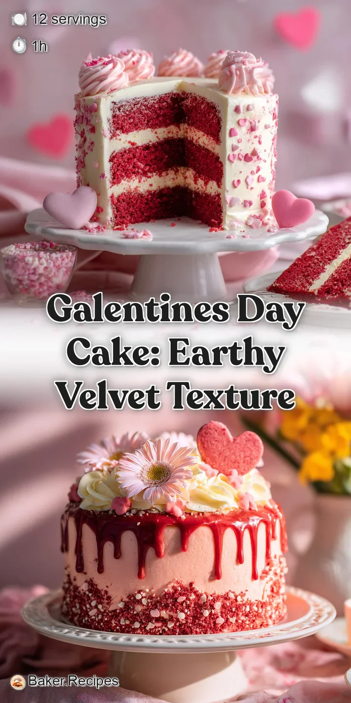 Close-up of tender cake with sweet pink frosting. Heart shaped sprinkles add a playful, festive touch to this golden baked...