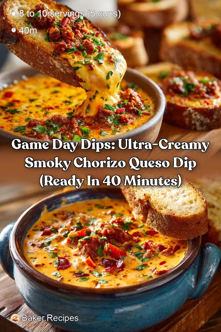 Game Day Dips: Ultra-Creamy Smoky Chorizo Queso Dip (Ready in 40 Minutes)