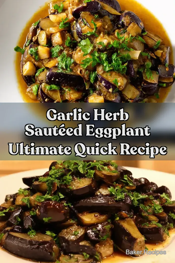 Garlic Herb Saut&eacute;ed Eggplant Ultimate Quick Recipe