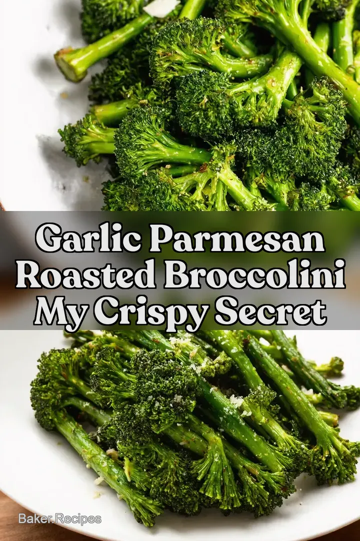 Garlic Parmesan Roasted Broccolini My Crispy Secret