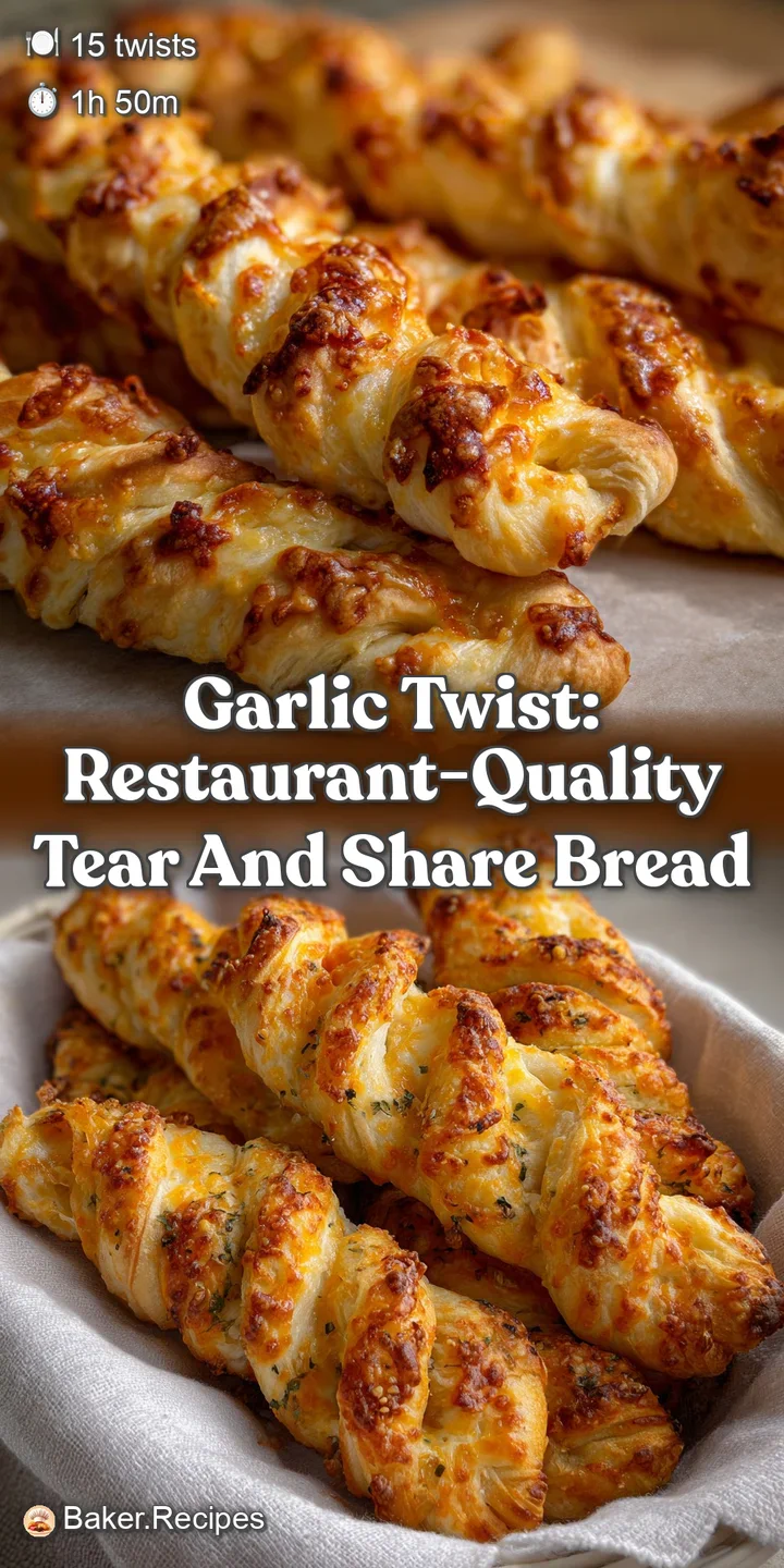 Garlic Twist: Restaurant-Quality Tear and Share Bread