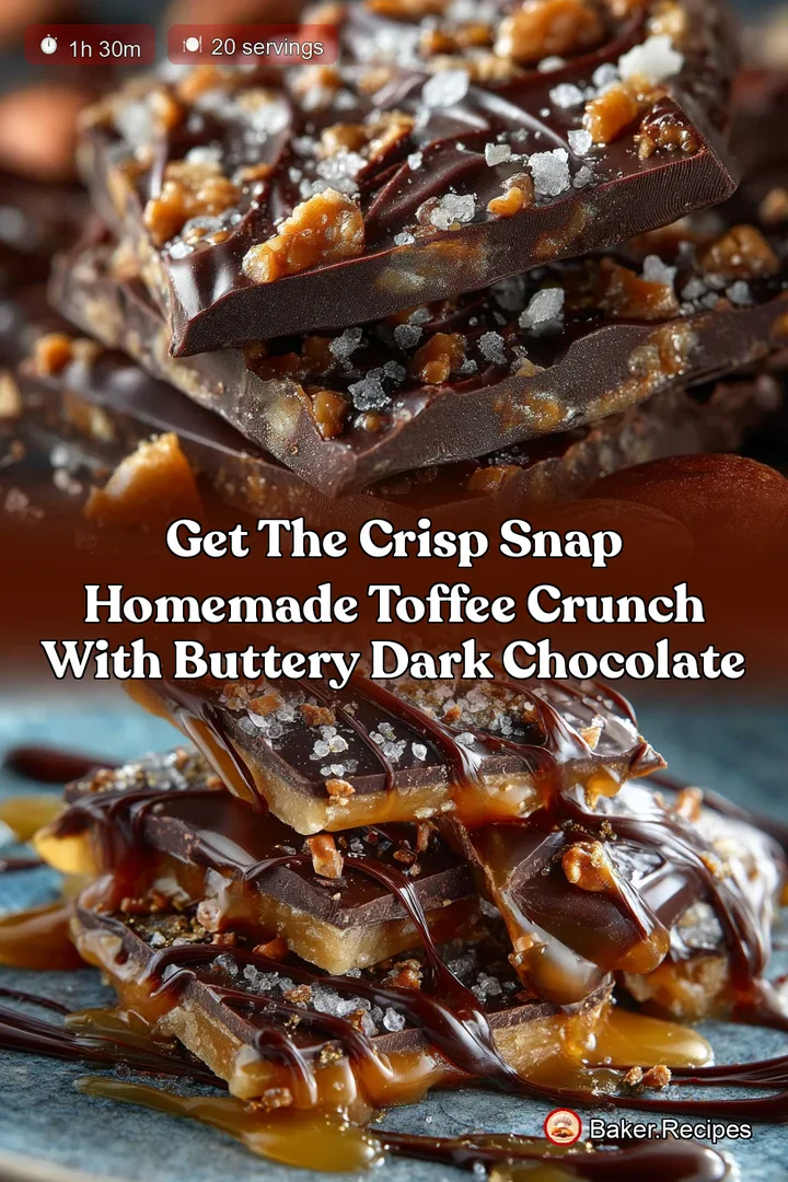 Get the Crisp Snap Homemade Toffee Crunch with Buttery Dark Chocolate