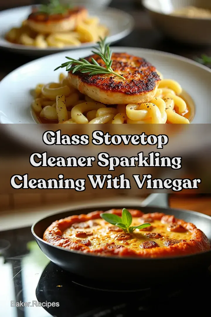 Glass Stovetop Cleaner Sparkling Cleaning with Vinegar