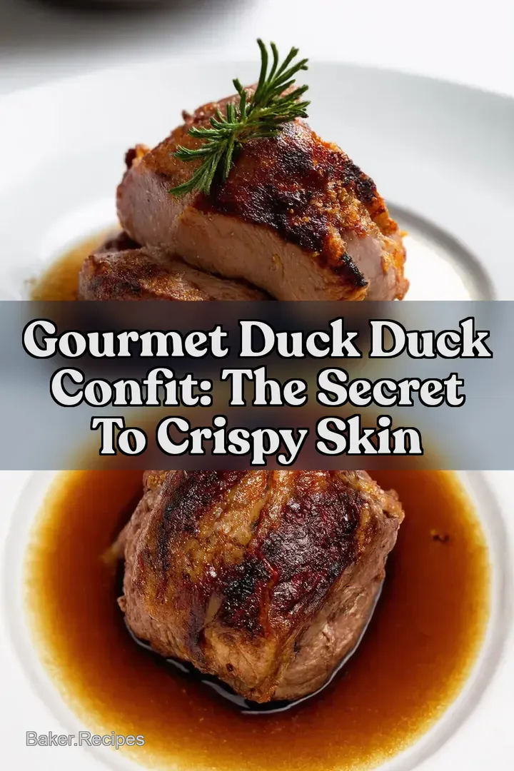 Gourmet Duck duck confit: The Secret To Crispy Skin