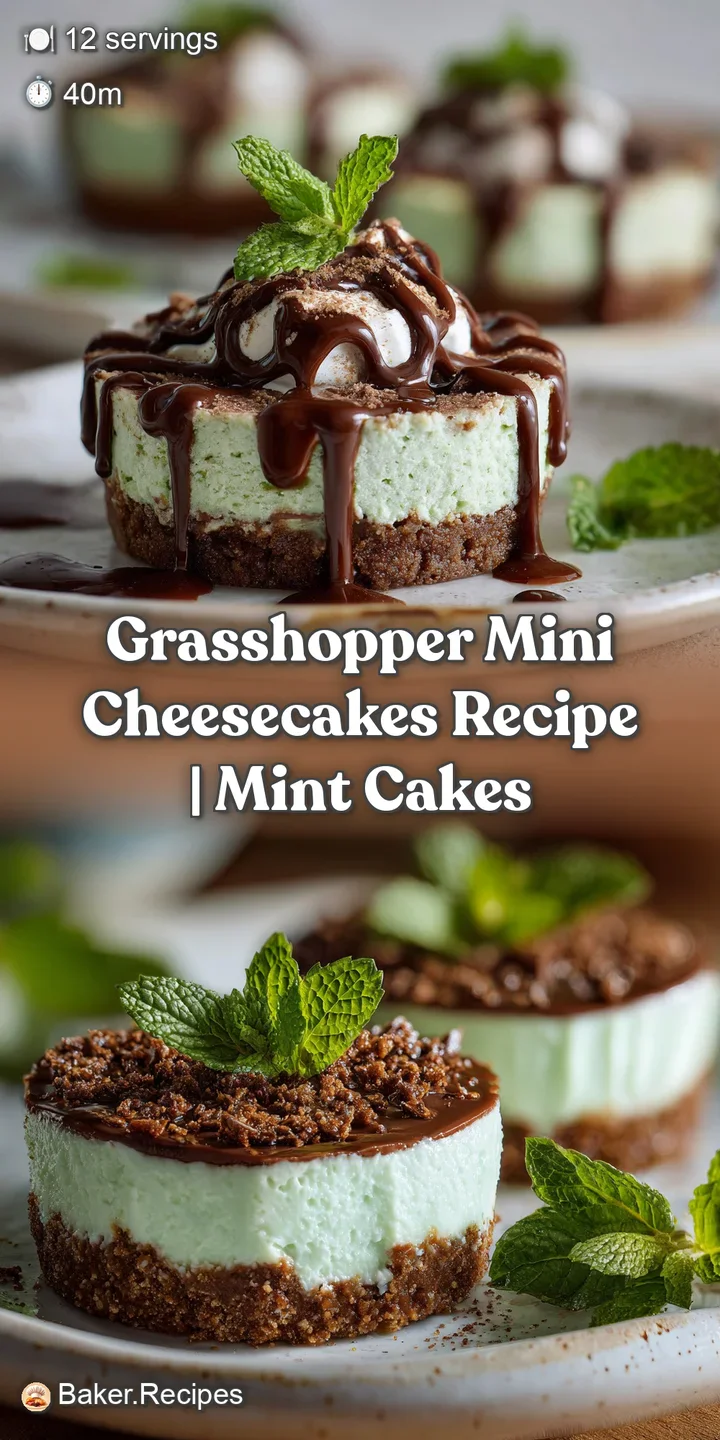 Close-up of a luscious, creamy green mini cheesecake. Swirls of light and dark create visual texture. Hints of cocoa powde...