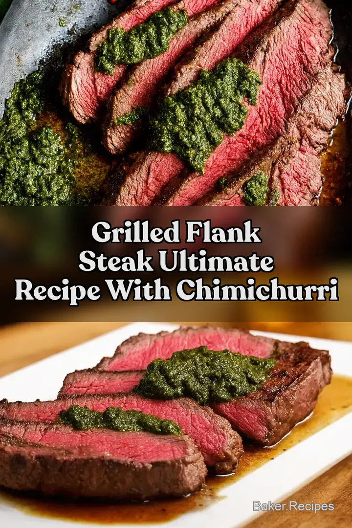 Grilled Flank Steak Ultimate Recipe with Chimichurri