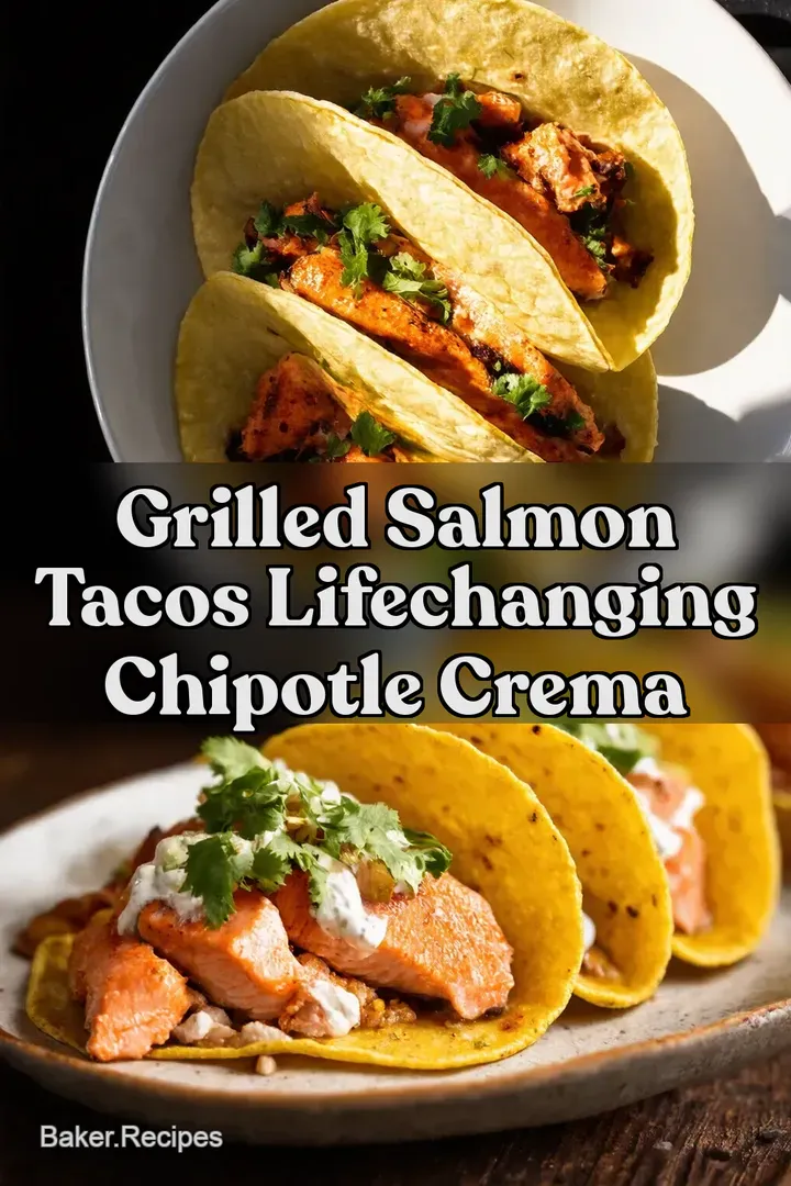 Grilled Salmon Tacos LifeChanging Chipotle Crema