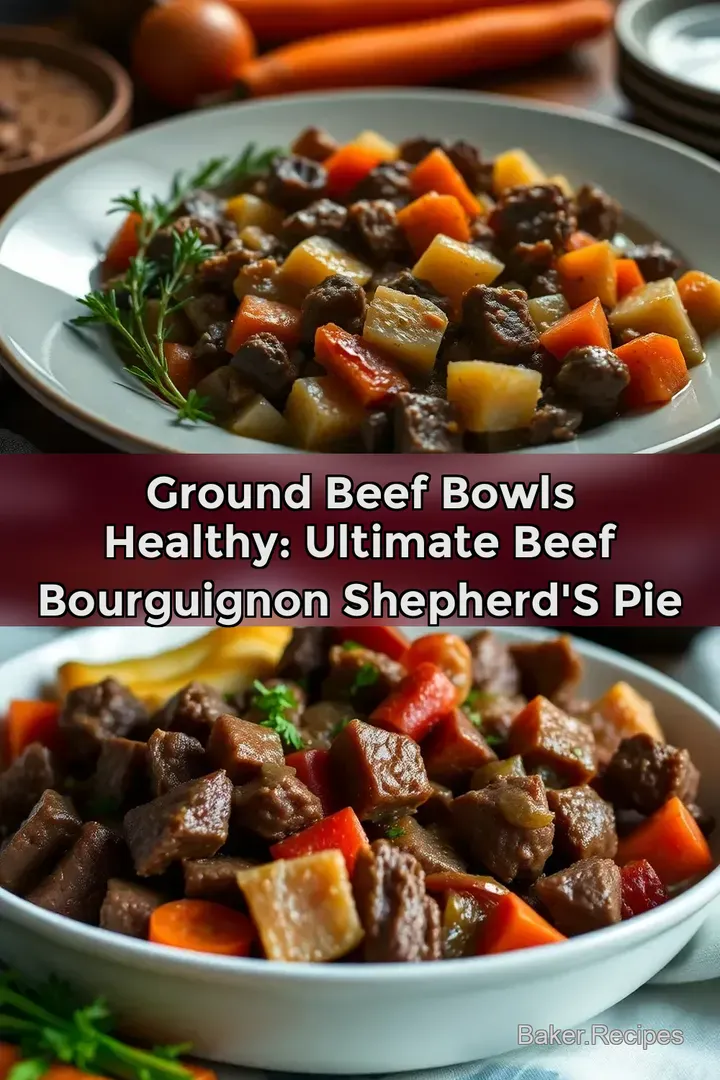 Ground Beef Bowls Healthy: Ultimate Beef Bourguignon Shepherd s Pie
