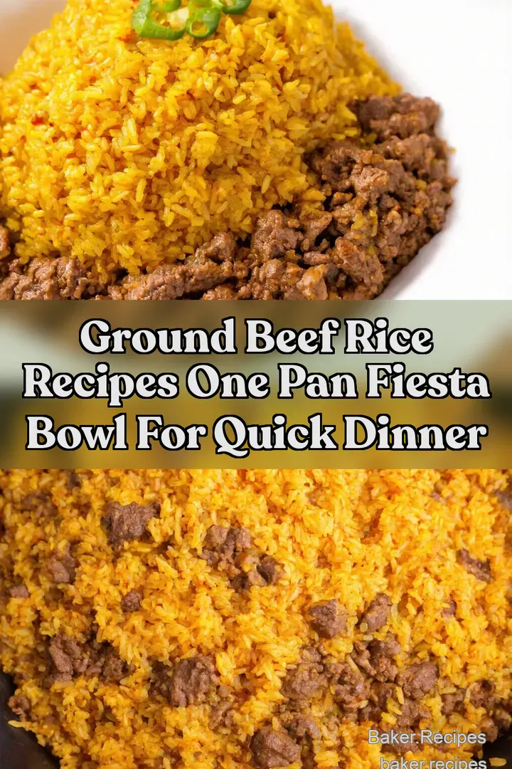 Ground Beef Rice Recipes One Pan Fiesta Bowl for Quick Dinner