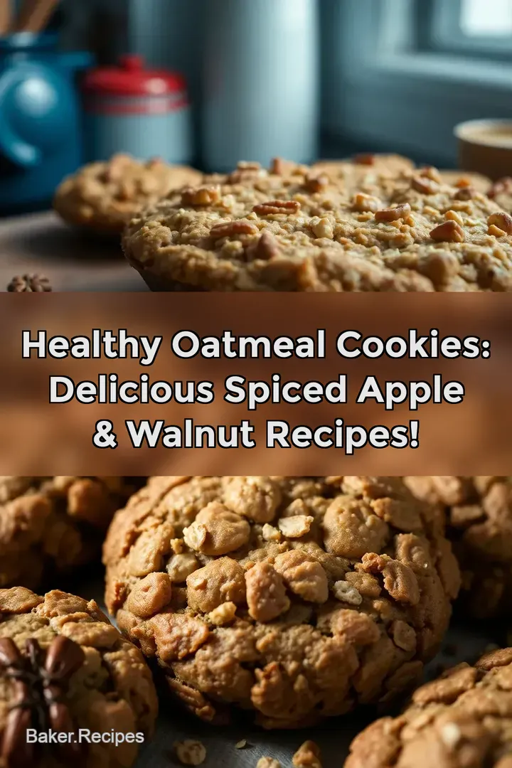 Healthy Oatmeal Cookies: Delicious Spiced Apple & Walnut Recipes!