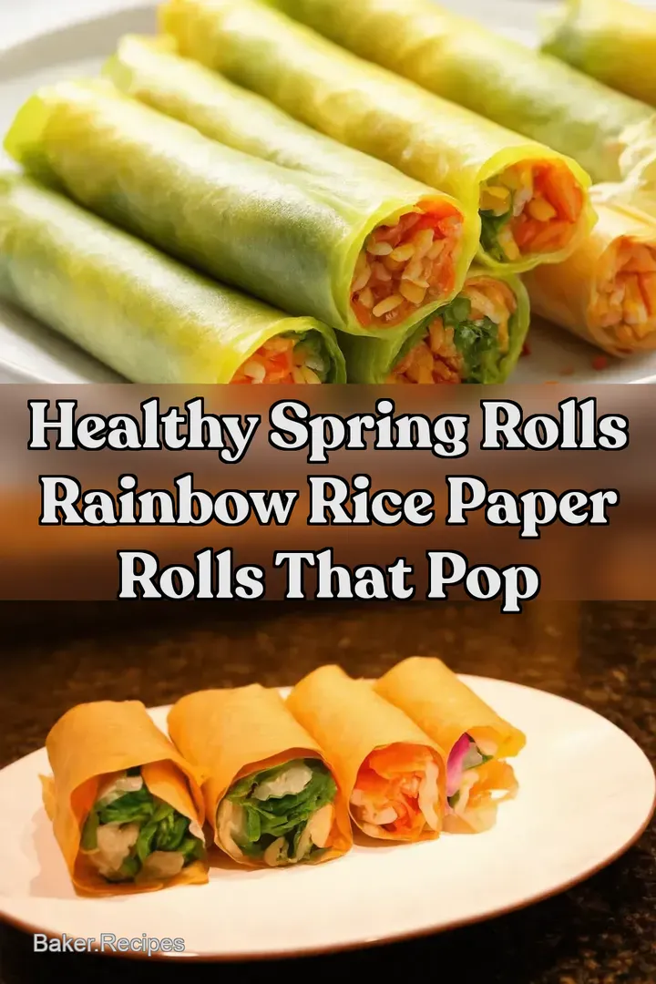 Healthy Spring Rolls Rainbow Rice Paper Rolls That Pop