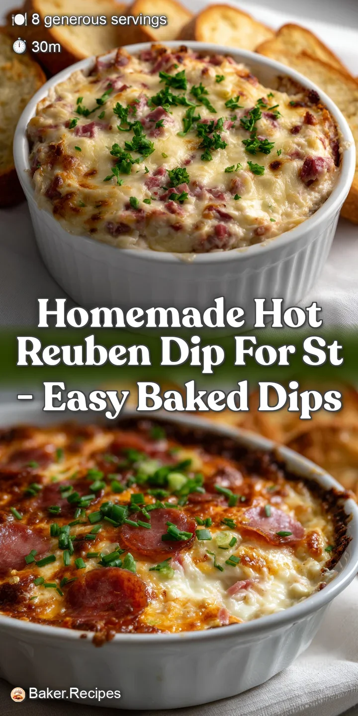 Homemade Hot Reuben Dip for St - Easy Baked Dips