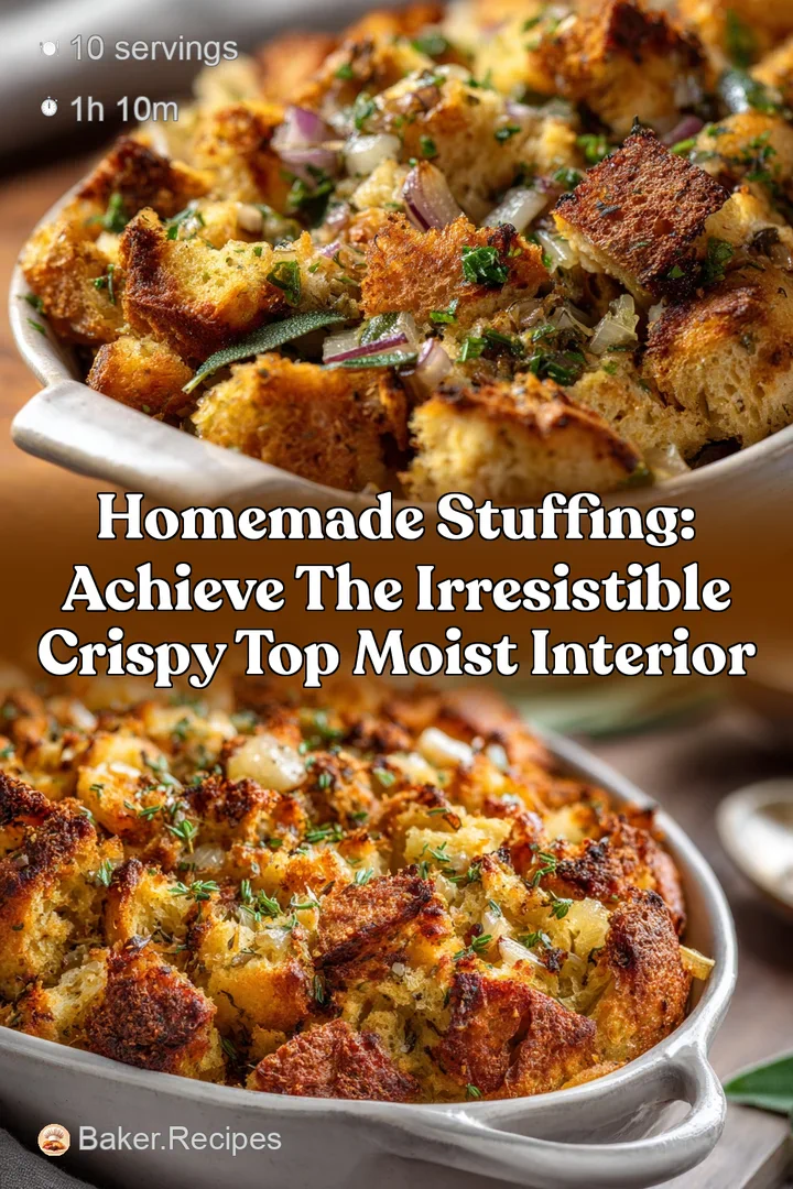 Homemade Stuffing: Achieve the Irresistible Crispy Top Moist Interior